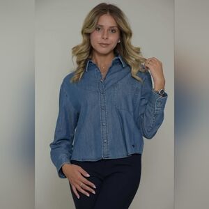 WEEKEND Max Mara Shirt blouse CLIO in denim look